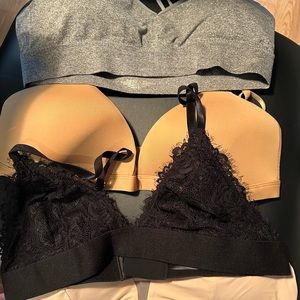 Three Pepper Bras + Danskin Racerback, XL